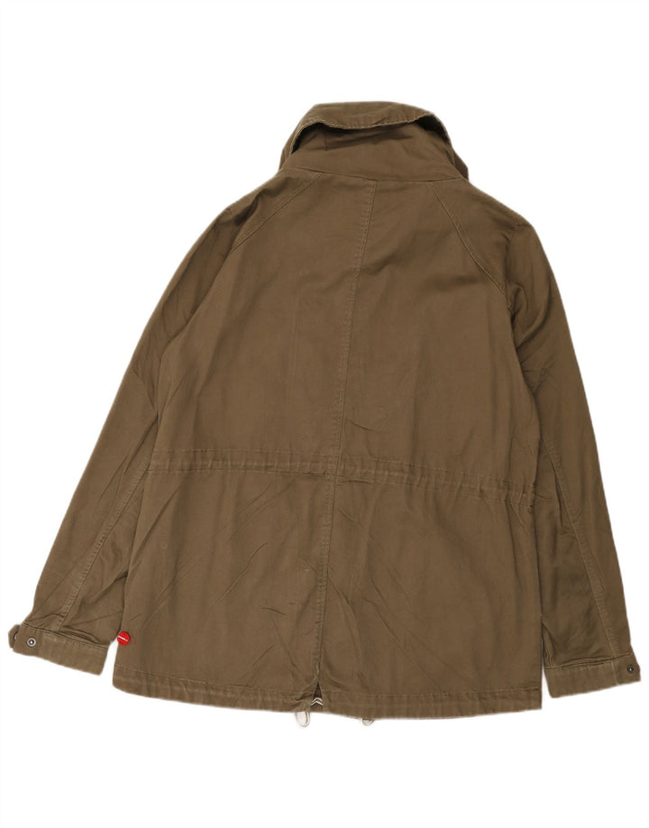 O'NEILL Womens Utility Jacket UK 16 Large Brown Cotton