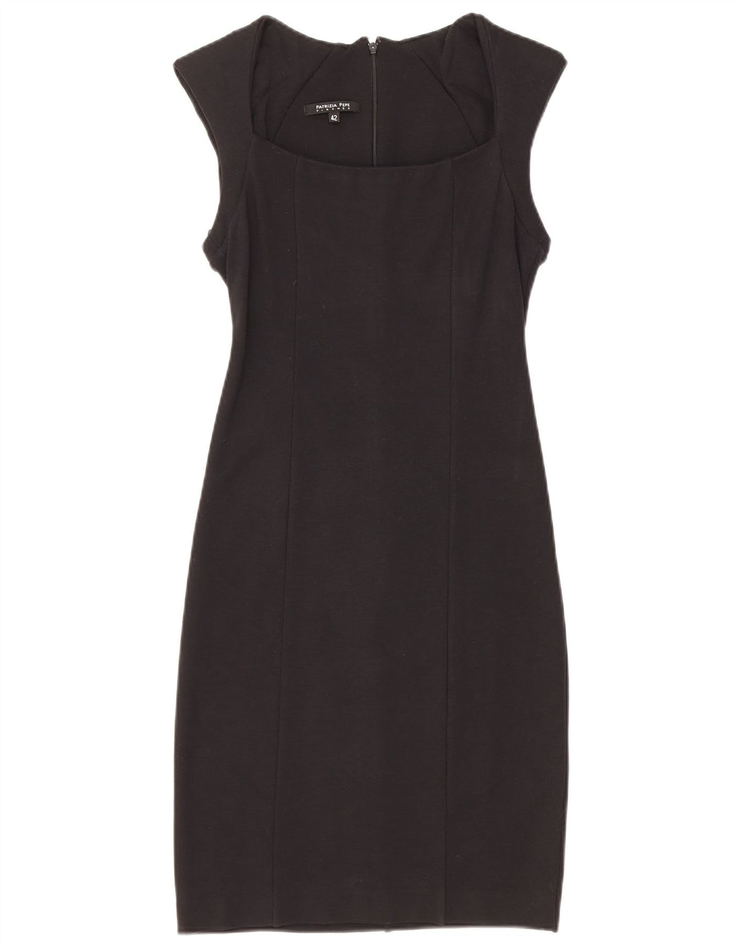 Patrizia Pepe Womens Sheath Dress IT 42 Medium Black Viscose