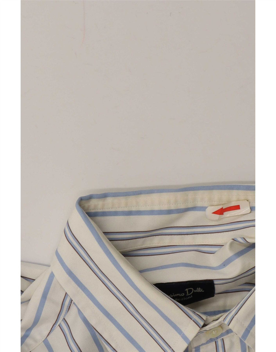 Massimo Dutti Chemise Homme Large Blanc Rayé