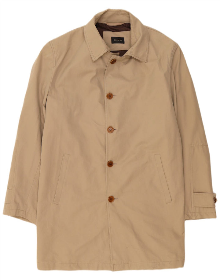 Płaszcz męski John Lewis IT 54 2XL beżowy, bawełniany
