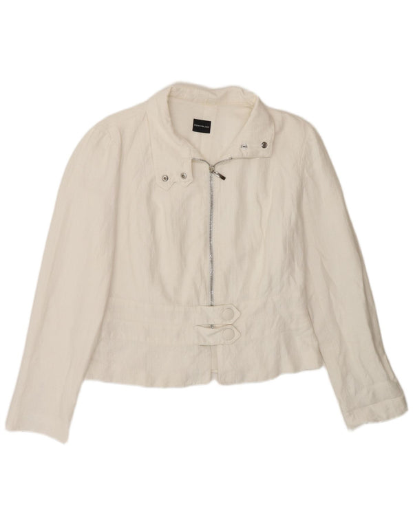 Penny Black Womens Full Zip Blazer Jacket UK 12 Medium White