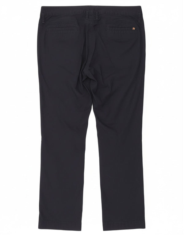 PACO Womens Straight Casual Trousers XL W41 L31 Navy Blue