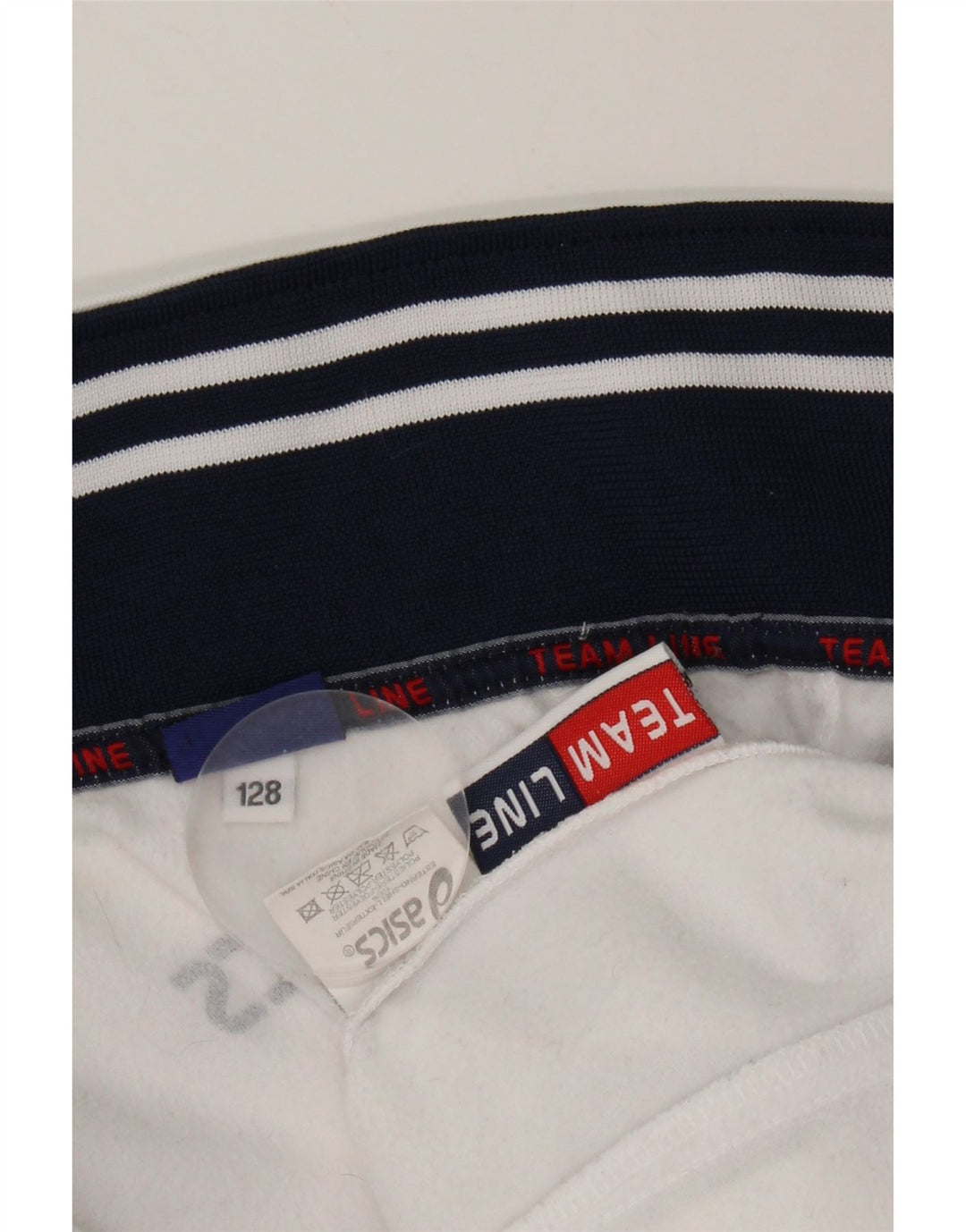 Asics Boys Graphic Tracksuit Top Jacket 7-8 Years White Colourblock