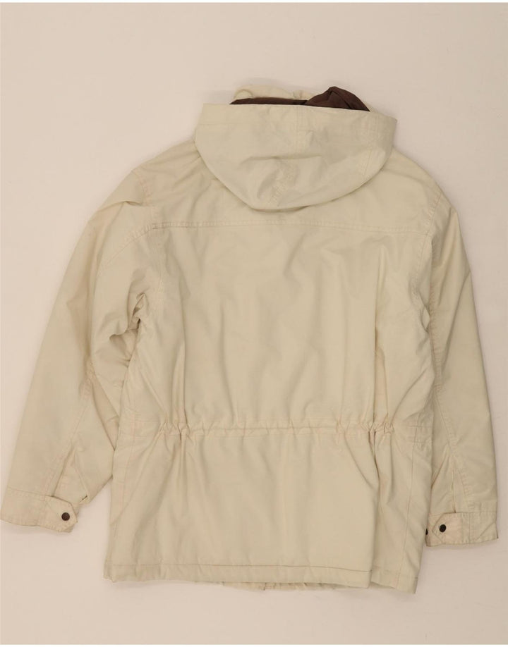 CIESSE PIUMINI Womens Hooded Padded Jacket IT 44 Medium White Polyamide Vintage Ciesse Piumini and Second-Hand Ciesse Piumini from Messina Hembry 