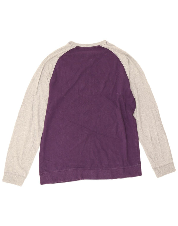 Nike Standard Fit Sweatshirt Jumper UK 42/44 Stor lilla farveblok
