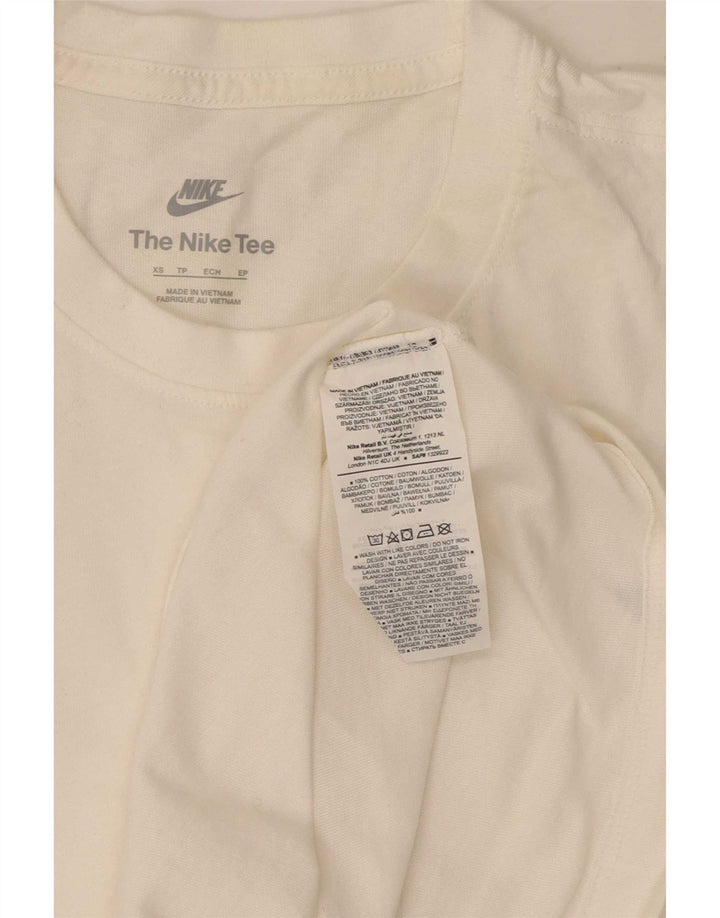 T-shirt Nike da uomo Top XS in cotone bianco
