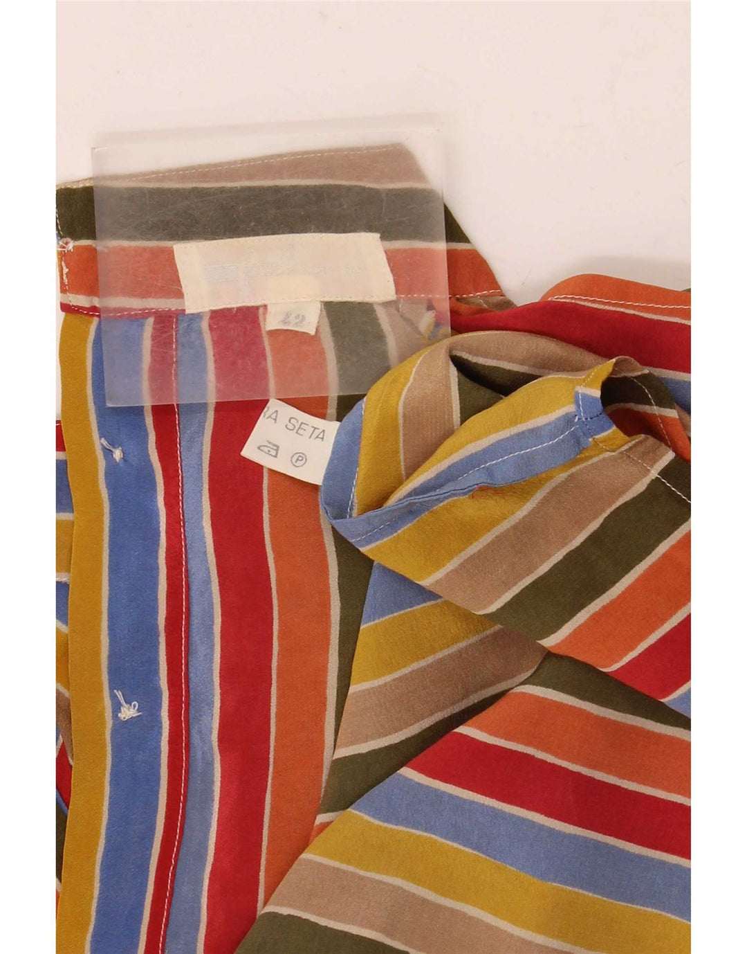 FORALL Womens Long Sleeve Blouse Top IT 42 Medium Multicoloured Striped