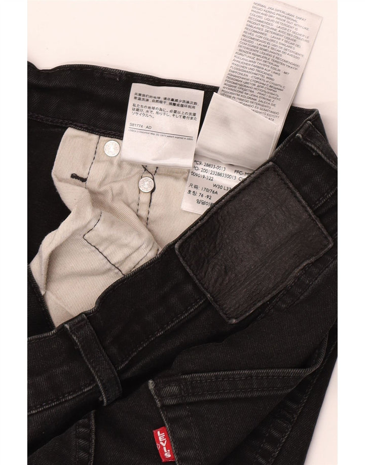 Levi's Mens Skinny Jeans W30 L32 Black Cotton