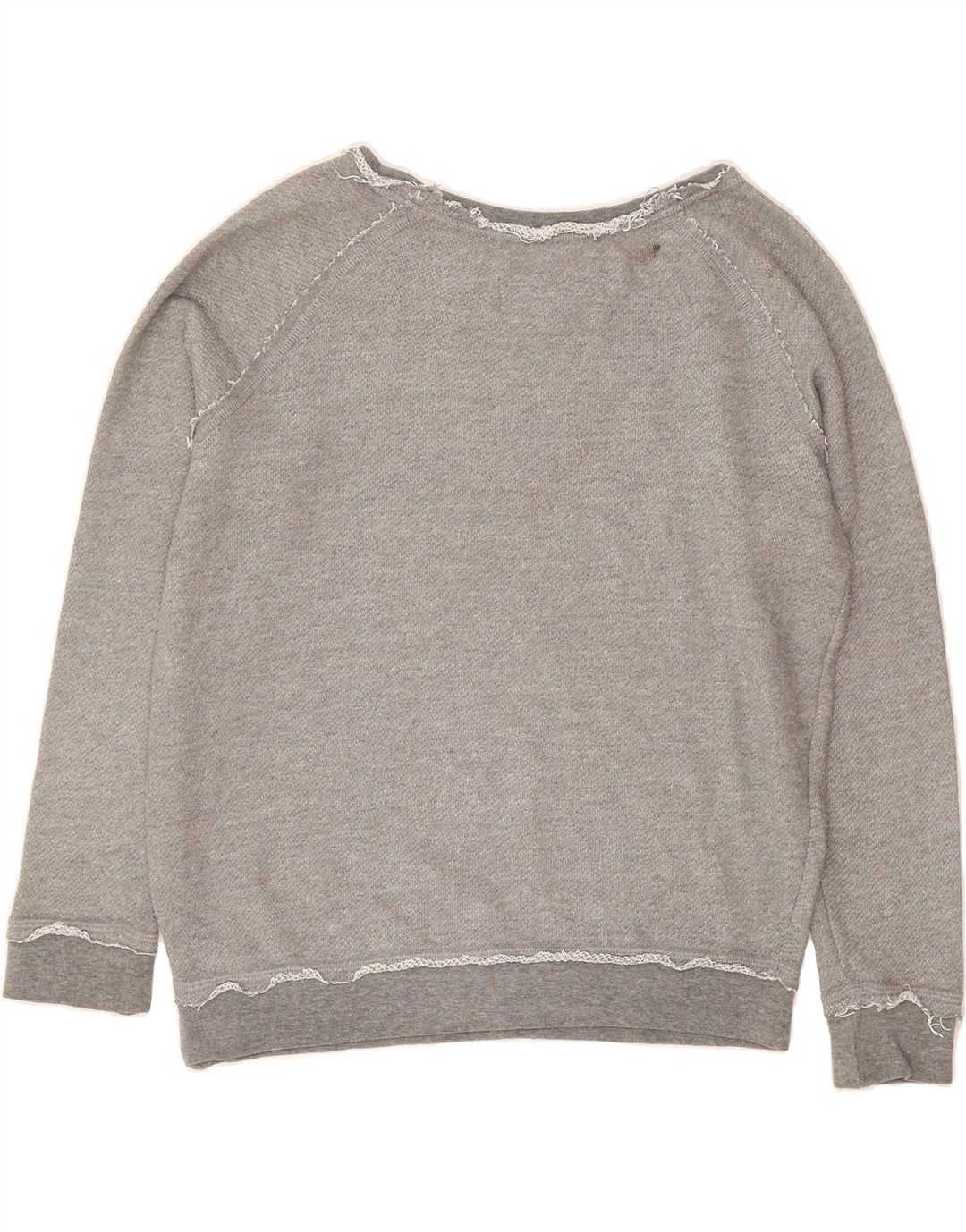 VANS Womens Oversized Graphic Sweatshirt Jumper UK 6 XS Grey Vintage Vans and Second-Hand Vans from Messina Hembry 