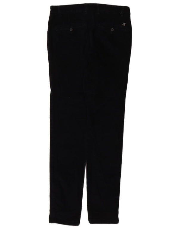 JULES Mens Slim Corduroy Trousers W30 L32 Navy Blue