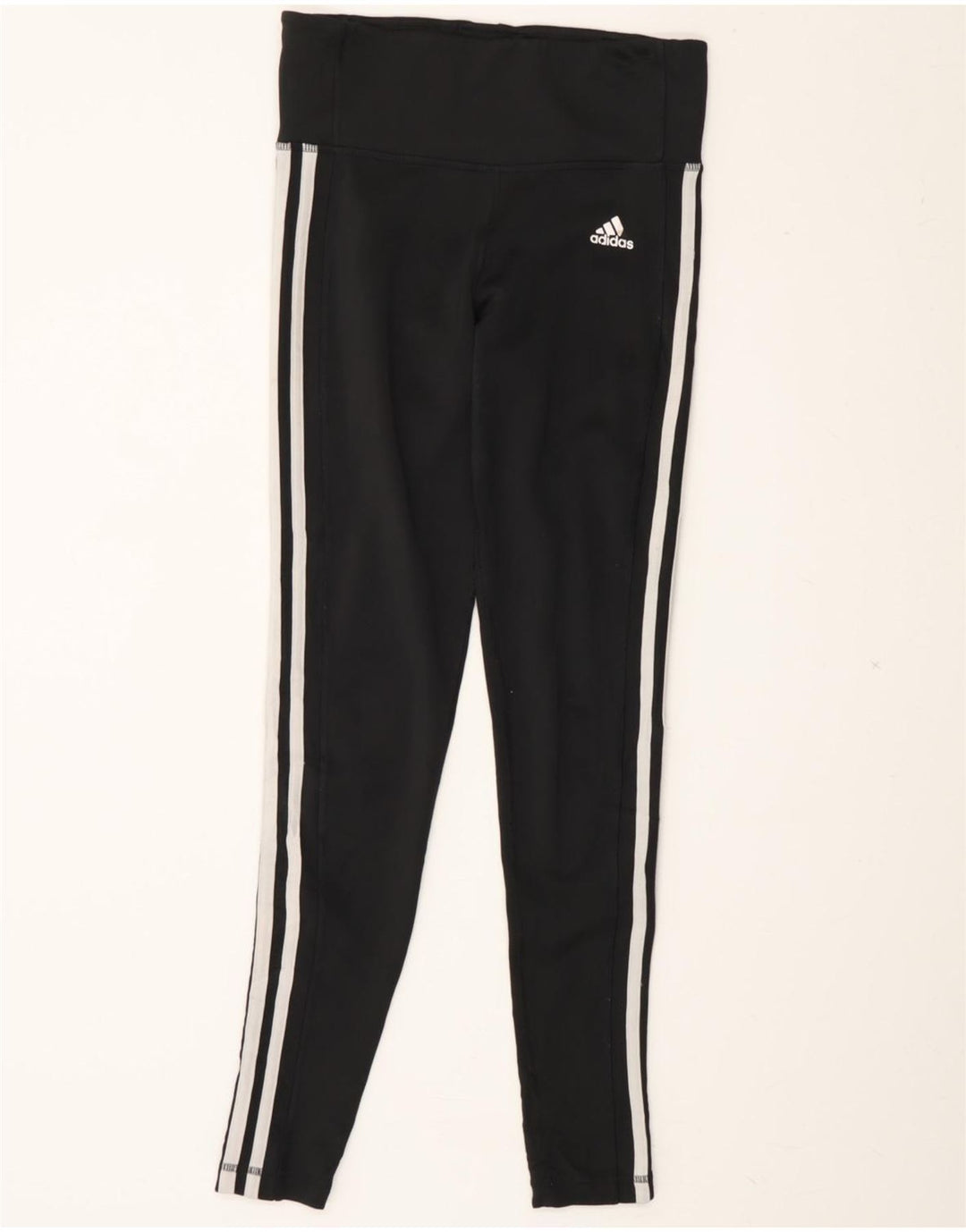 ADIDAS Womens Climalite Leggings UK 8/10 Small  Black Polyester Vintage Adidas and Second-Hand Adidas from Messina Hembry 