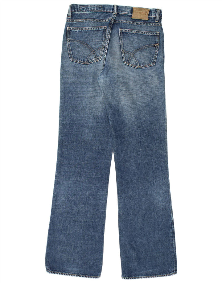 Gas Herren Bootcut Jeans W34 L34 Blaue Baumwolle