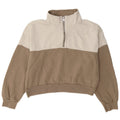 Abercrombie & Fitch Womens Crop Sweatshirt Jumper UK 14 Medium Grey
