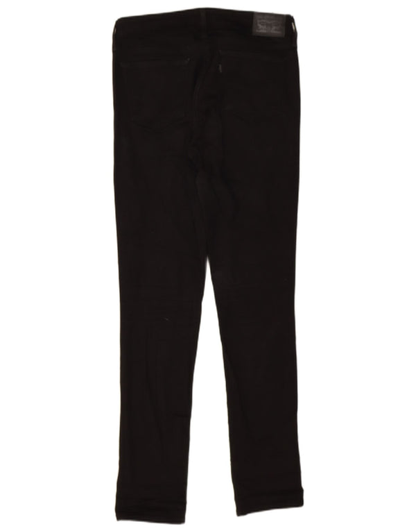 Levi's Womens 711 Skinny Jeans W28 L30 Black Cotton