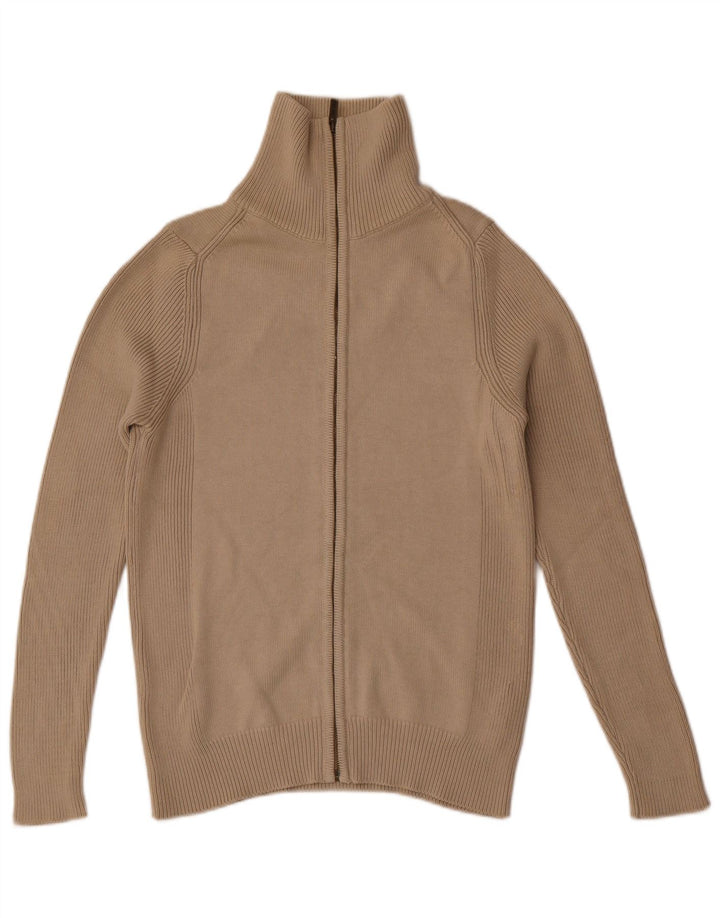 Zara Herre cardigan sweater Medium Beige Bomuld