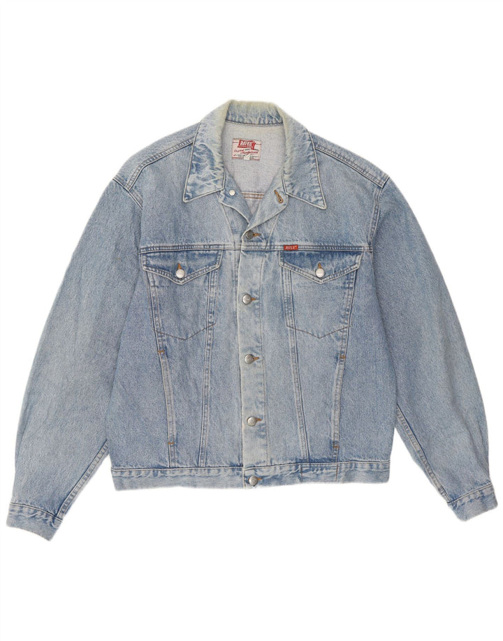 Giacca di jeans da uomo Rifle UK 40 grande cotone blu