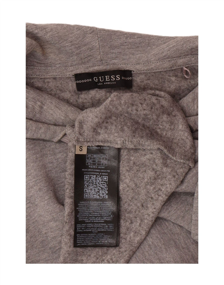 Suéter feminino com capuz grande GUESS UK 6 XS cinza algodão