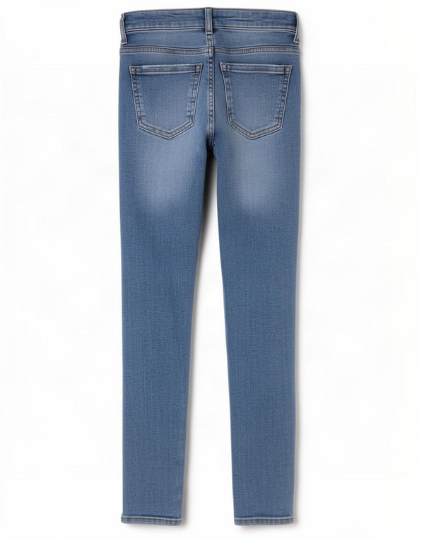 Zara Dame Distressed Skinny Jeans EU 38 Small W28 L28 Blue Cotton