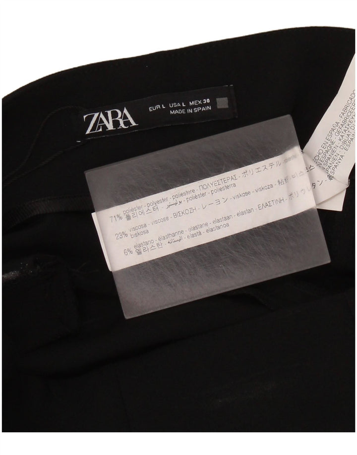 Pantaloni casual ZARA da donna Bootcut grandi neri in poliestere