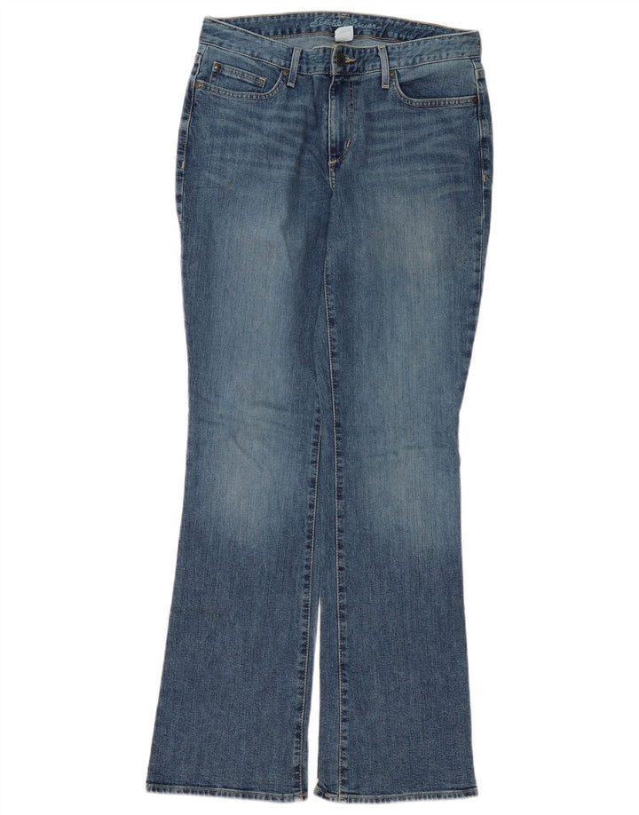 EDDIE BAUER Womens Slightly Curvy Bootcut Jeans US 8 Medium W32 L34 Blue