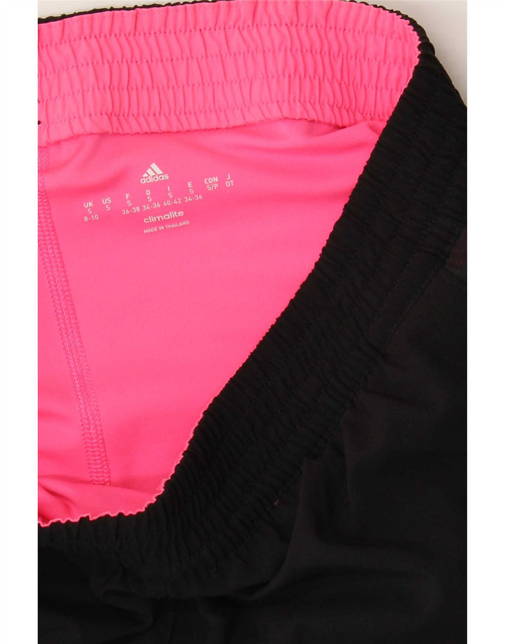 Adidas Dame Climalite Sports Shorts UK 8/10 Small Black Polyester
