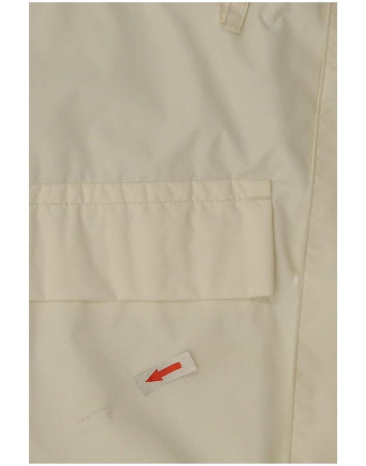 Nautica Mens Rain Jacket UK 40 Large White Colourblock Nylon