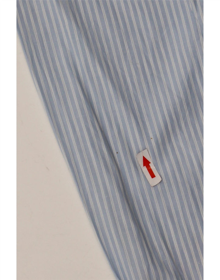 Woolrich Boys Shirt 13-14 Years Blue Pinstripe Cotton
