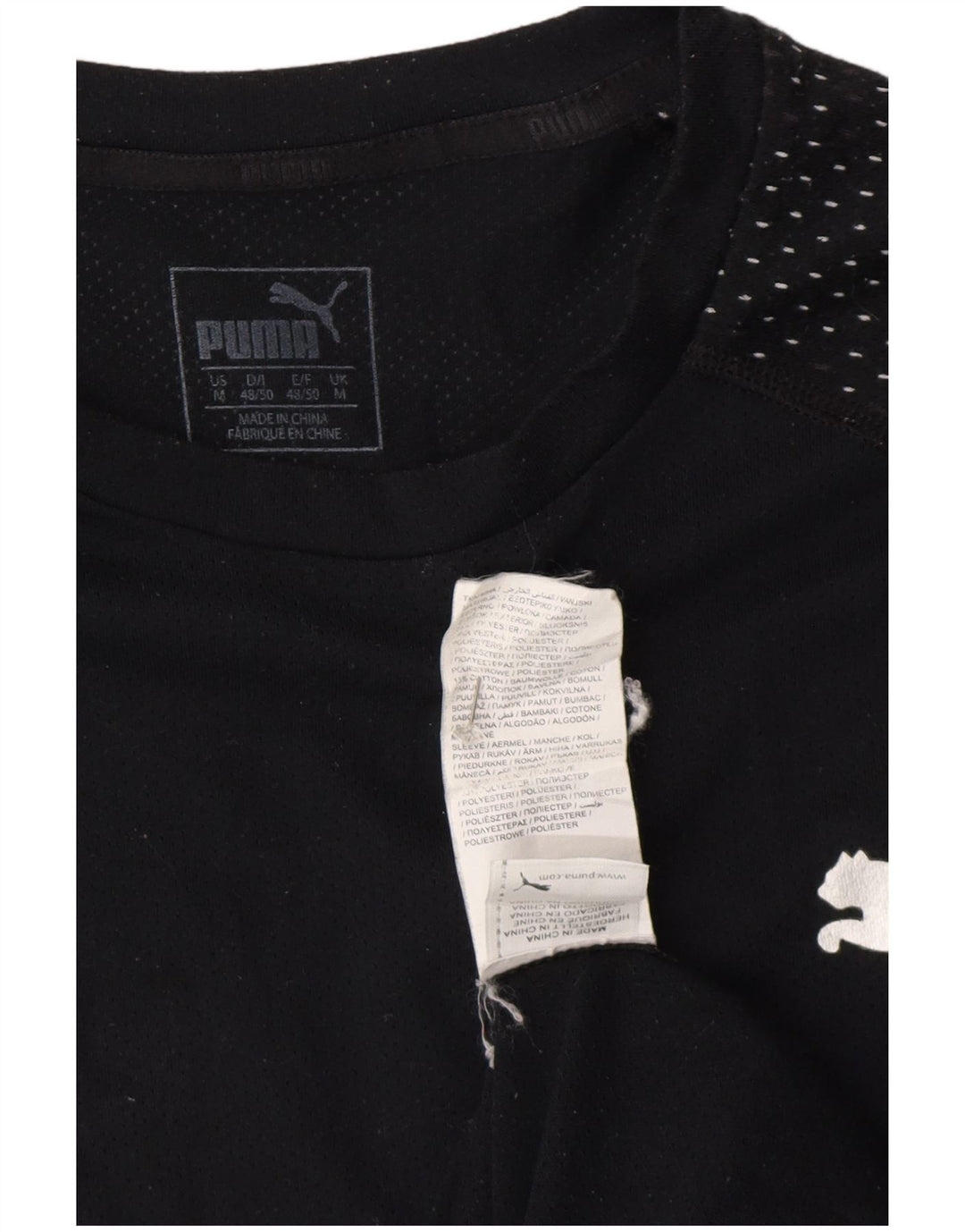 Puma Herren T-Shirt Top Medium Schwarz Polyester