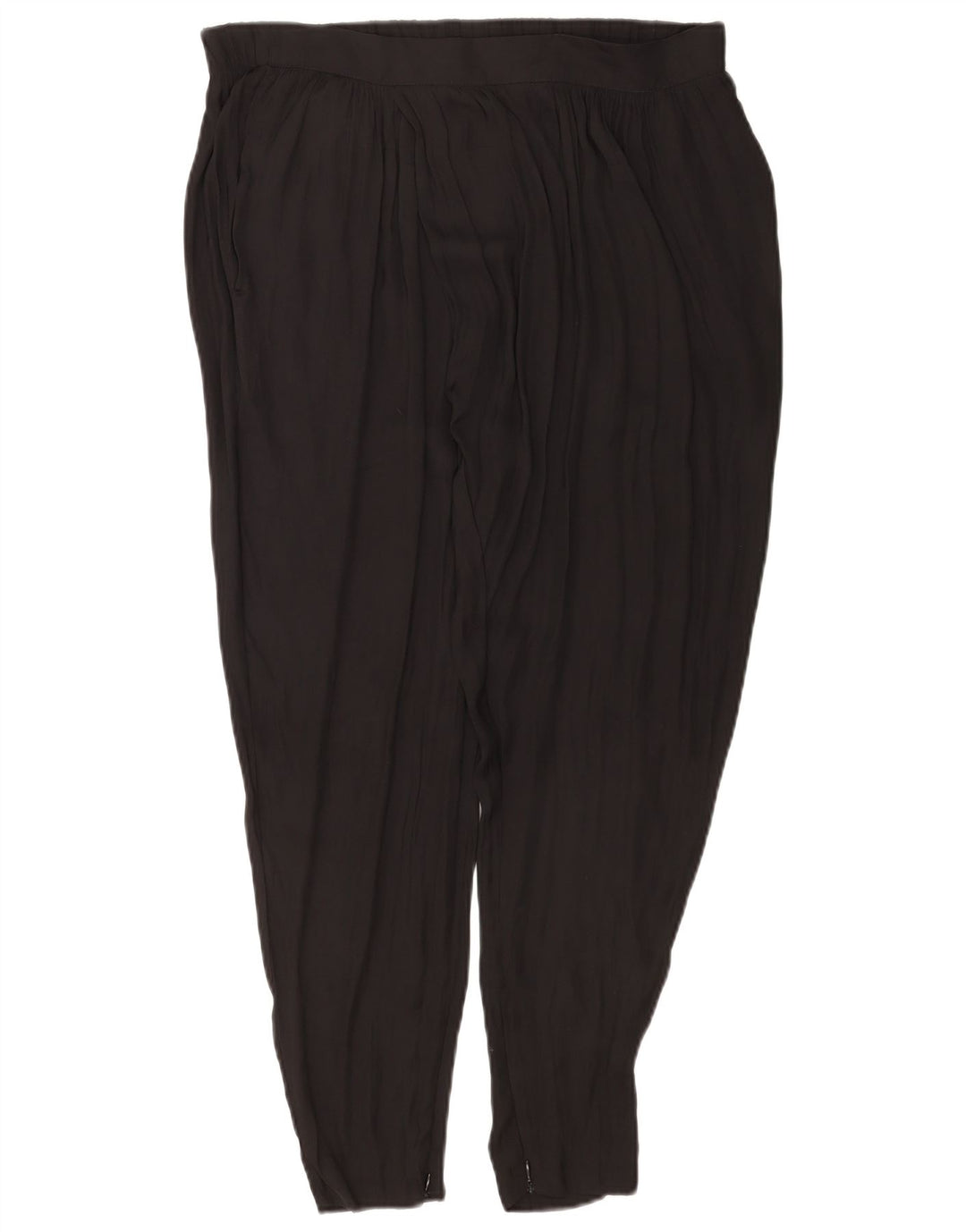 Benetton Womens Pegged Chino Trousers UK 12 Medium W34 L26 Black Polyester