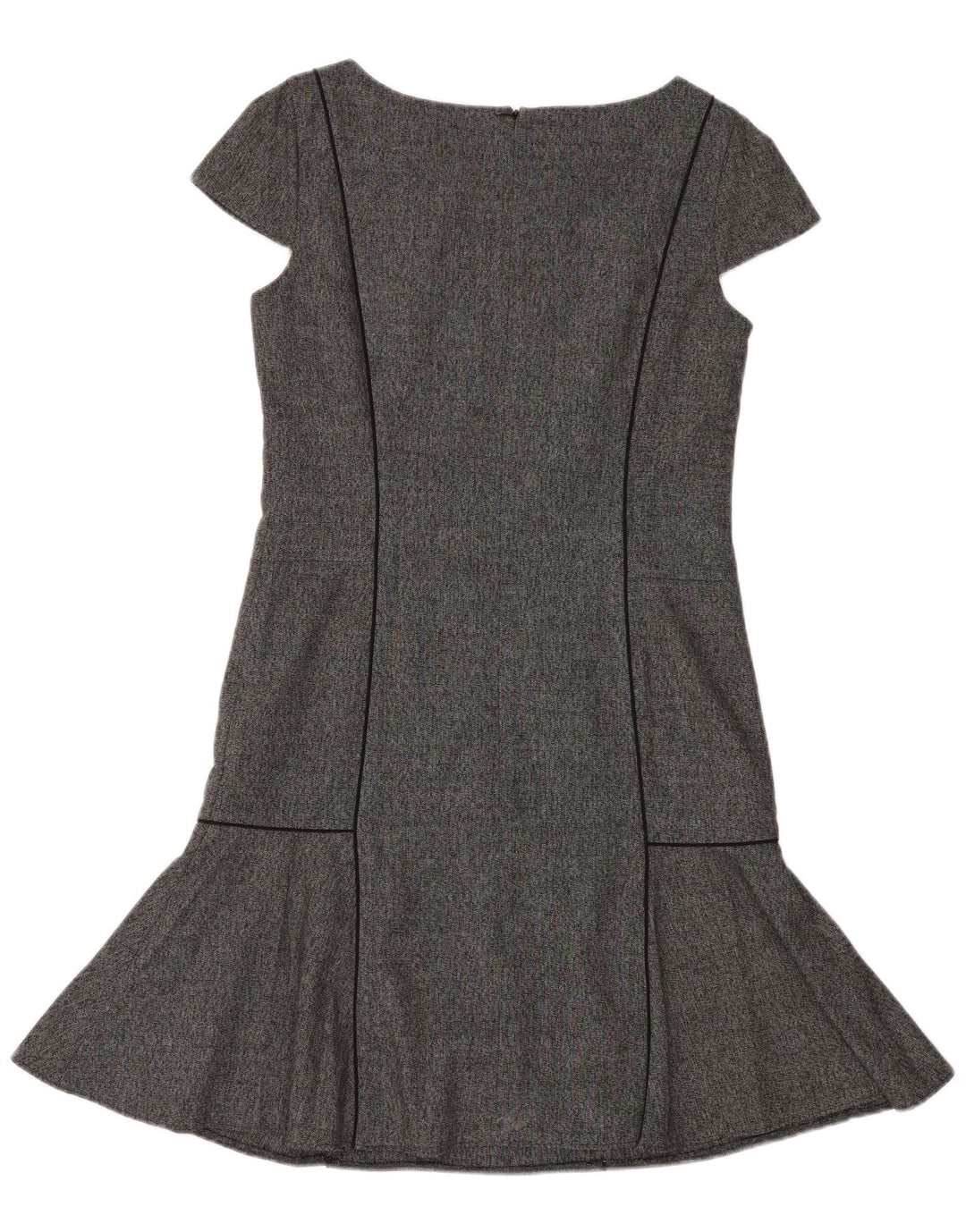 Next Womens Drop Waist Dress UK 10 Small  Grey Polyester