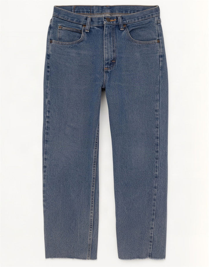 Jeans dritti da uomo Wrangler W31 L27 cotone blu