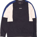 DKNY Mens Sweatshirt Jumper Large Navy Blue Colourblock Cotton Vintage Dkny and Second-Hand Dkny from Messina Hembry 