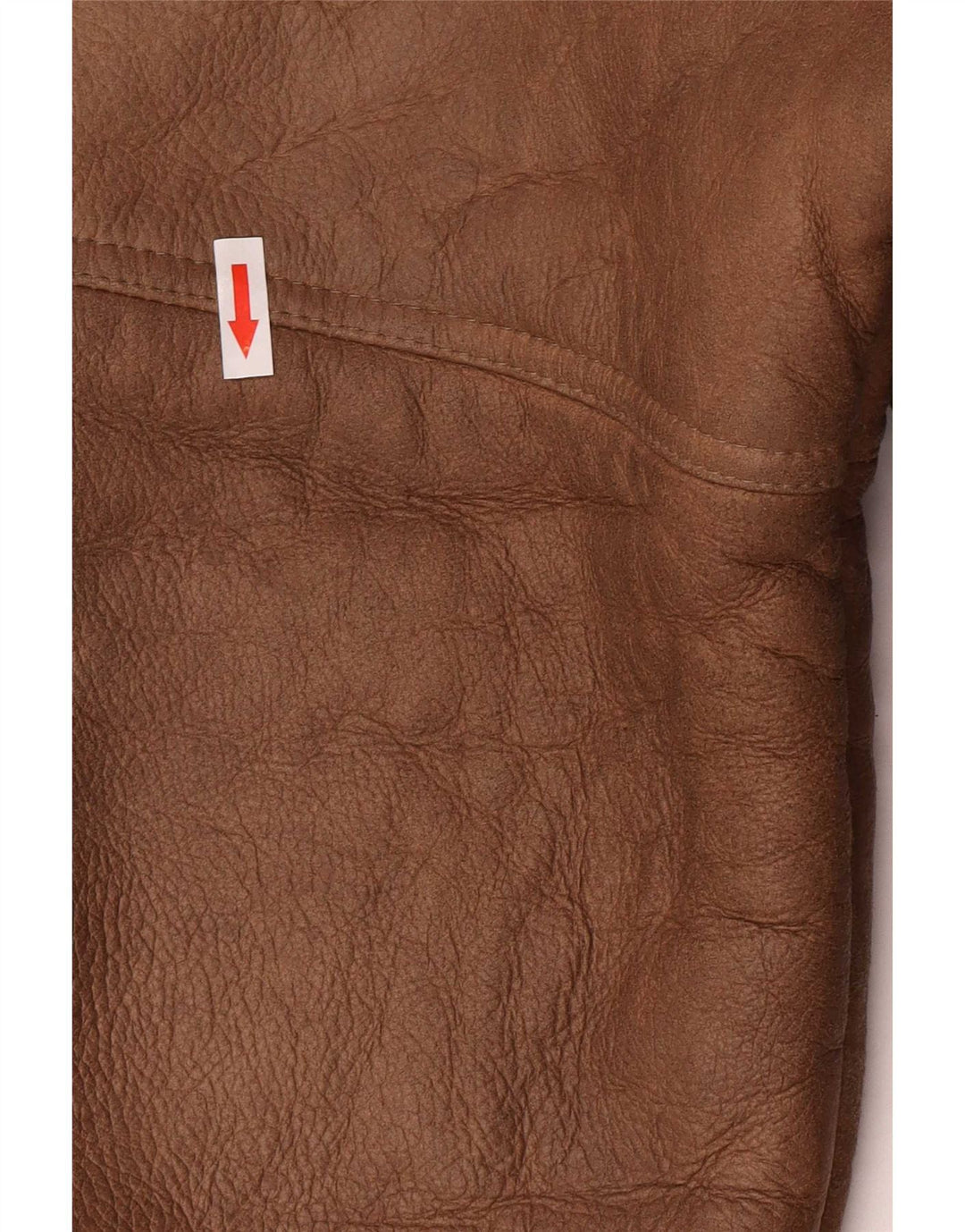 Coveri Mens Hooded Shearling Overcoat EU 54 2XL Brown Leather