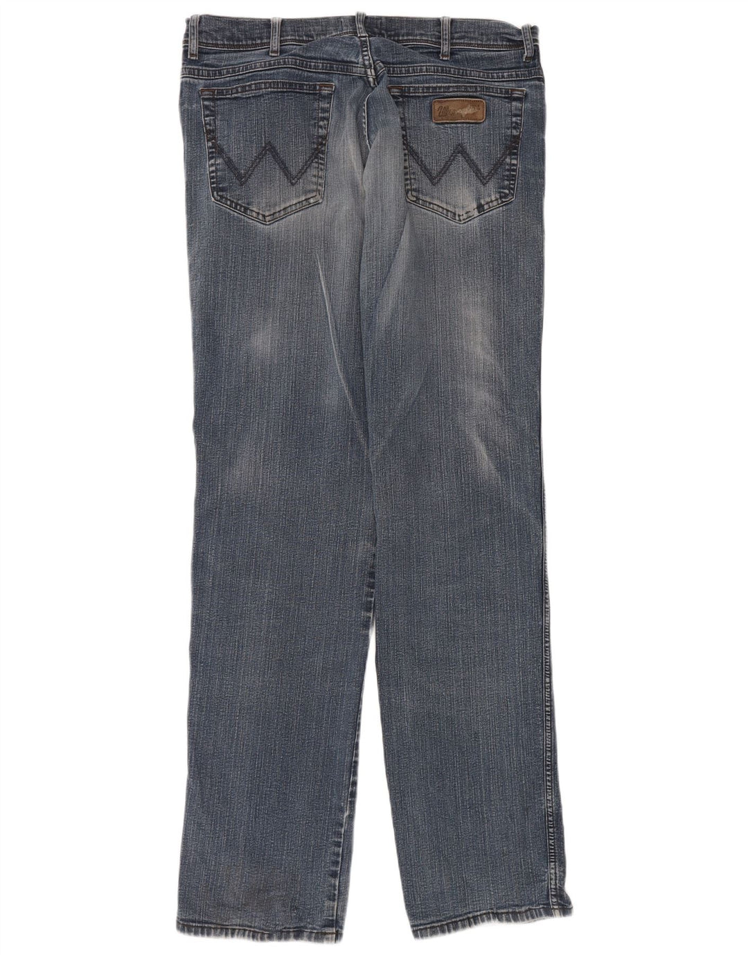 Wrangler Mens Texas Straight Jeans W36 L36 Blue Cotton