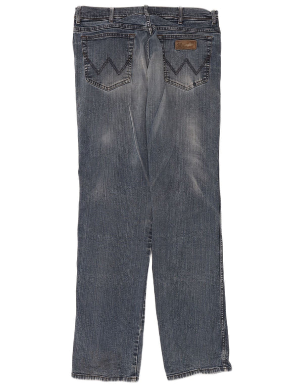 Blugi drepte pentru bărbați Wrangler Texas W36 L36 Bumbac albastru