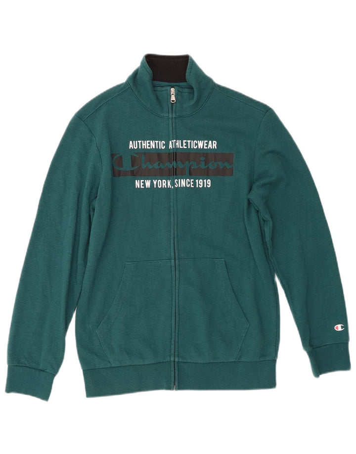 Champion Boys Graphic Tracksuit Top Jacket 11-12 Years Large  Green
