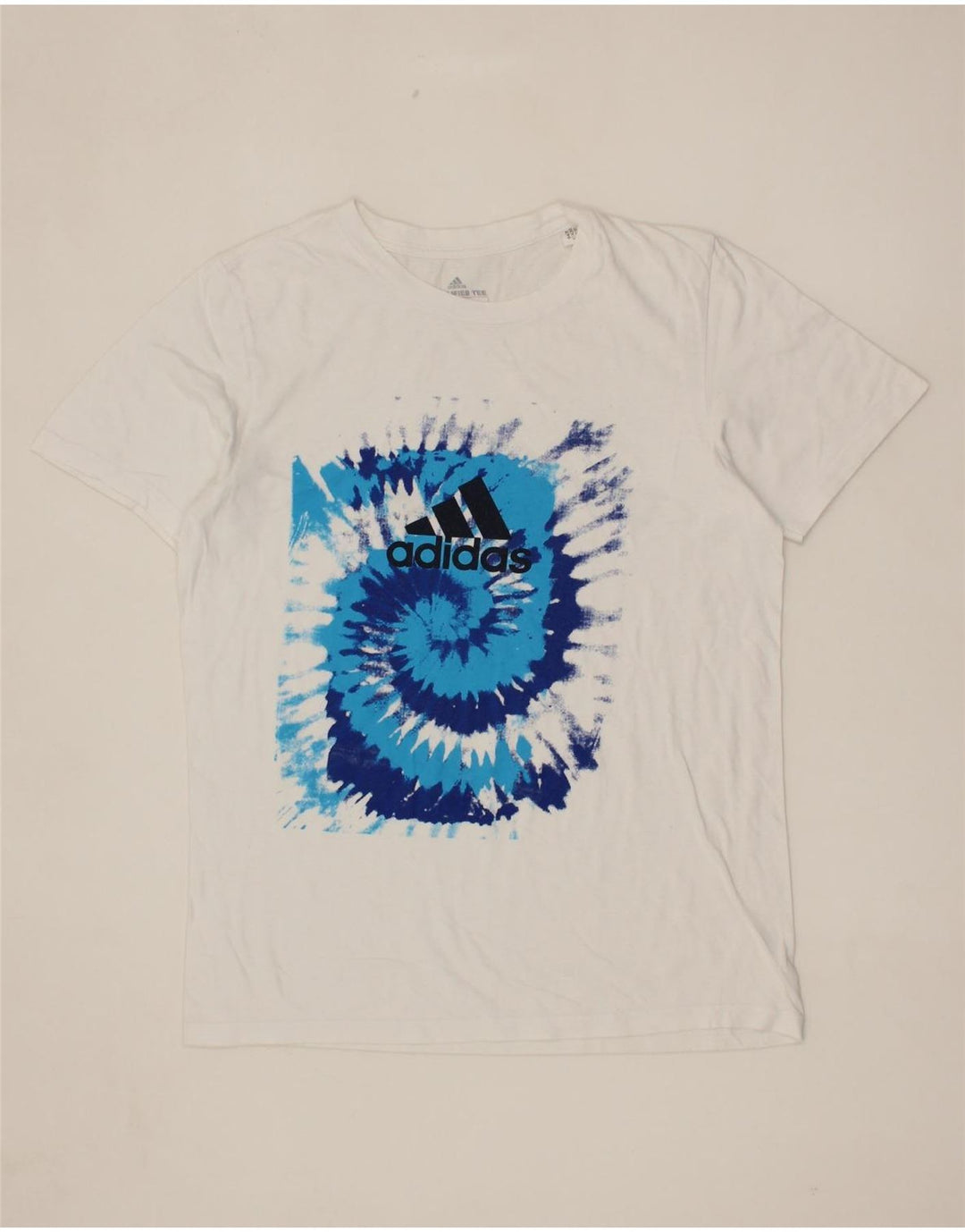 ADIDAS Mens Graphic T-Shirt Top Small White Cotton Vintage Adidas and Second-Hand Adidas from Messina Hembry 