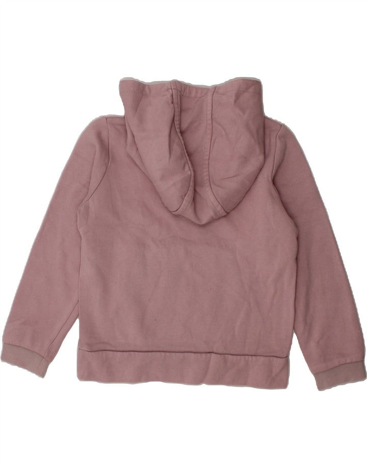 KAPPA Girls Graphic Hoodie Jumper 5-6 Years Pink Vintage Kappa and Second-Hand Kappa from Messina Hembry 