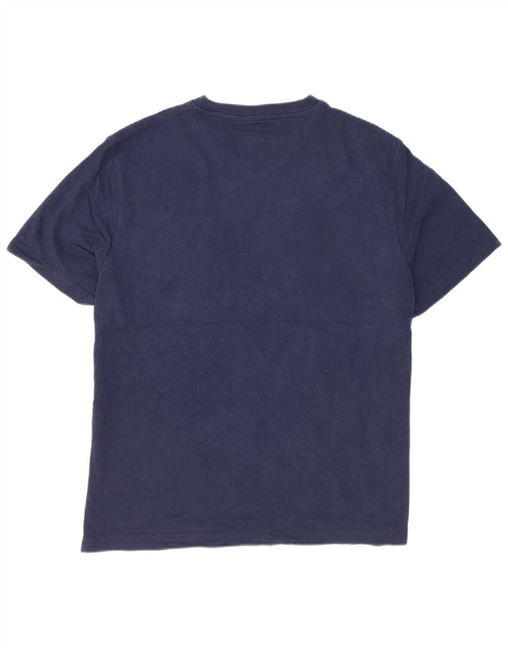 Champion Mens Graphic T-Shirt Top XL Navy Blue