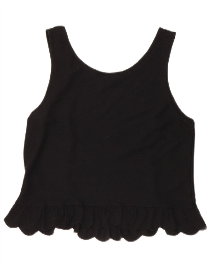 Topshop Débardeur Femme UK 8 Small Noir Polyester