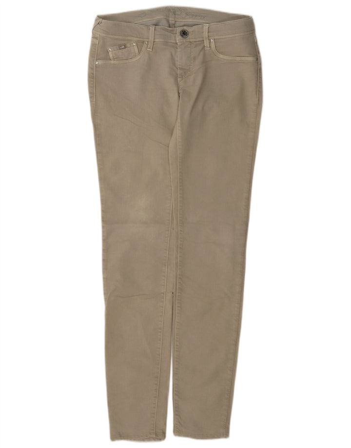 Gas Womens Slim Jeans W28 L32 Beige Cotton