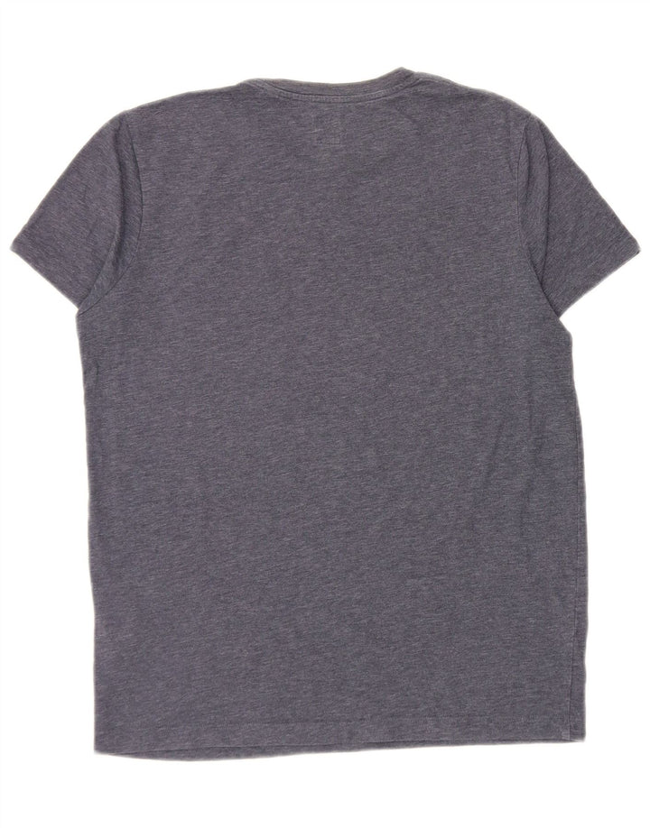 Jack Wills Mens T-Shirt Top Medium Navy Blue Flecked Cotton