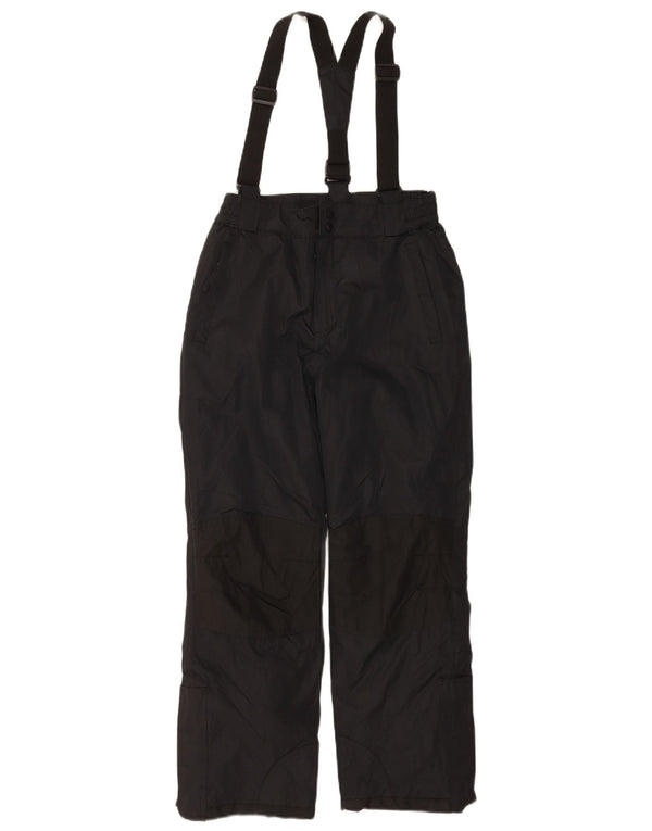 Mountain Warehouse Pantalon de Ski Salopette Garçon 11-12 ans Noir Polyester
