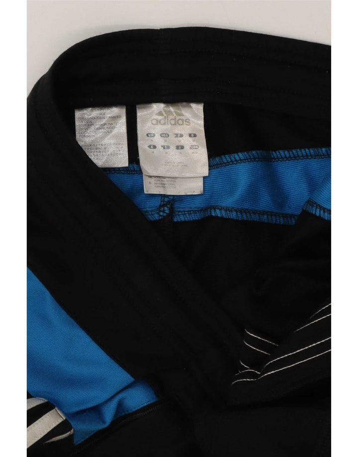 Adidas Mens Tracksuit Trousers Medium Black Colourblock Polyester
