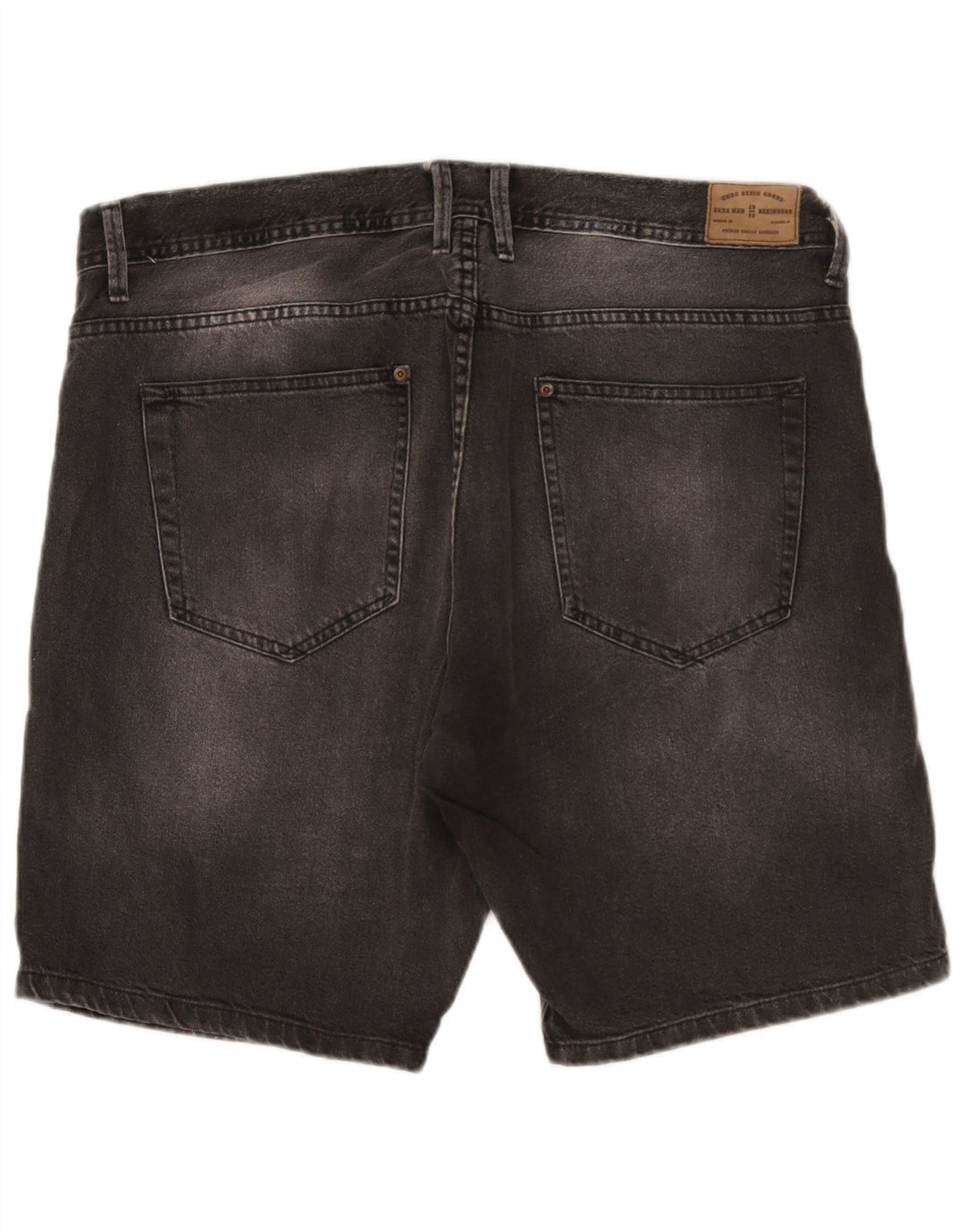 Zara Mens Denim Shorts EU 46 XL W36  Grey