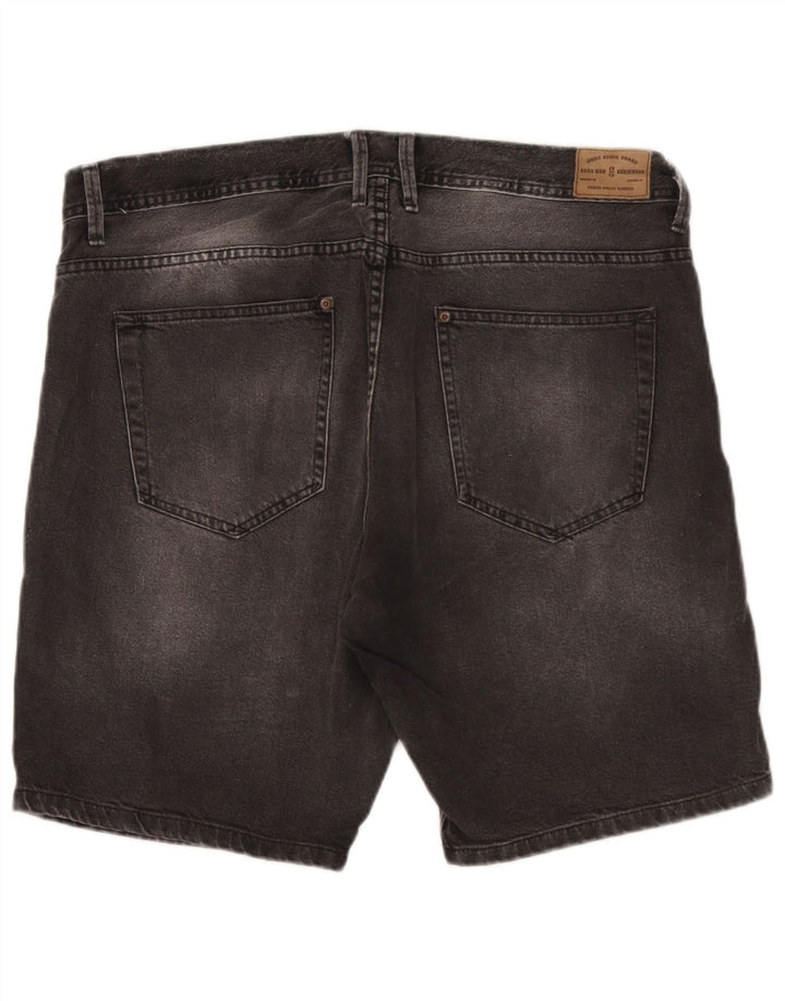 Zara Mens Denim Shorts EU 46 XL W36  Grey