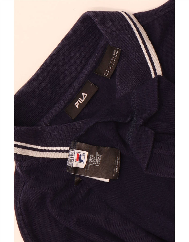 Polo da uomo Fila XL in cotone blu navy