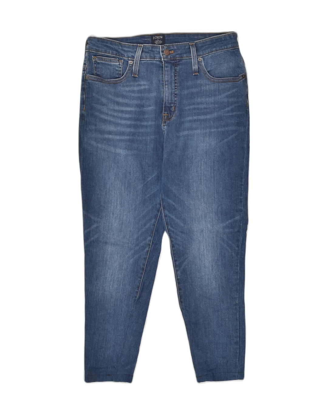 J. CREW Womens Curvy High Rise Skinny Jeans W31 L24 Navy Blue Cotton | Vintage J. Crew | Thrift | Second-Hand J. Crew | Used Clothing | Messina Hembry 