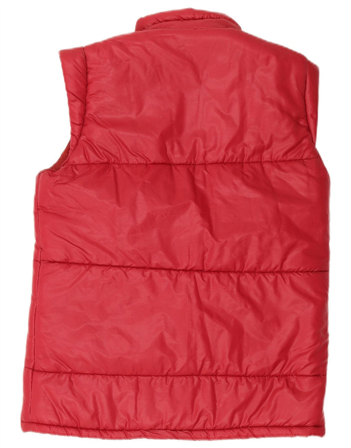 Chaleco acolchado vintage para mujer IT 46 Poliamida roja grande