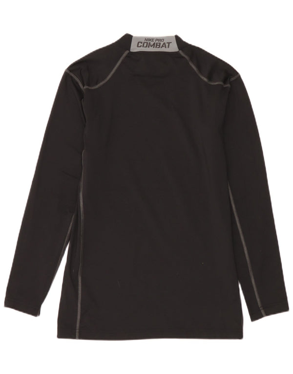 Maglia Nike da uomo a maniche lunghe grande nera in poliestere color block